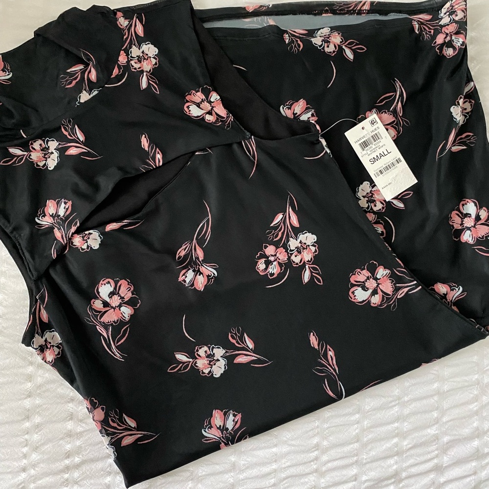 Black flower dress
